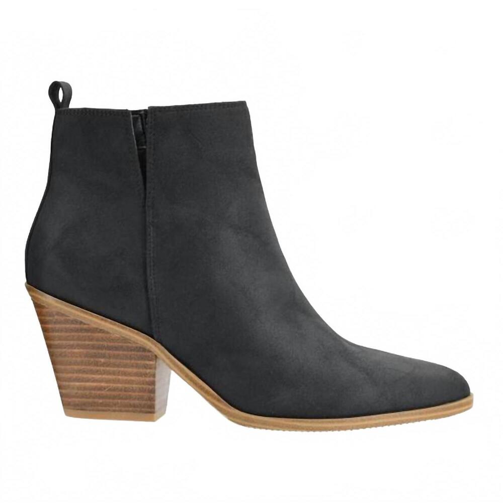 NEW CORKYS FOOTWEAR women's gimme sugar ankle booties in black oil